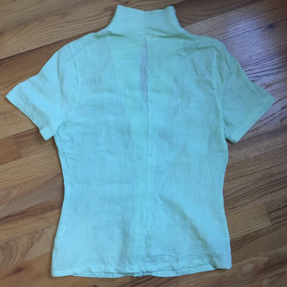 Naracamicie light green linen blouse - Picture 7 of 12